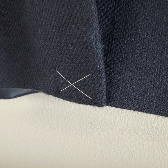 Talbots Navy Wool Blend Belted Timeless Classic Blazer Jacket - Picture 9 of 12